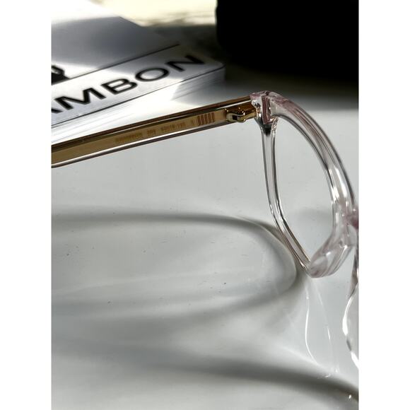 NEW Gucci GG0566O Clear Rectangular Eyeglasses Frames in Pink - Picture 8 of 8